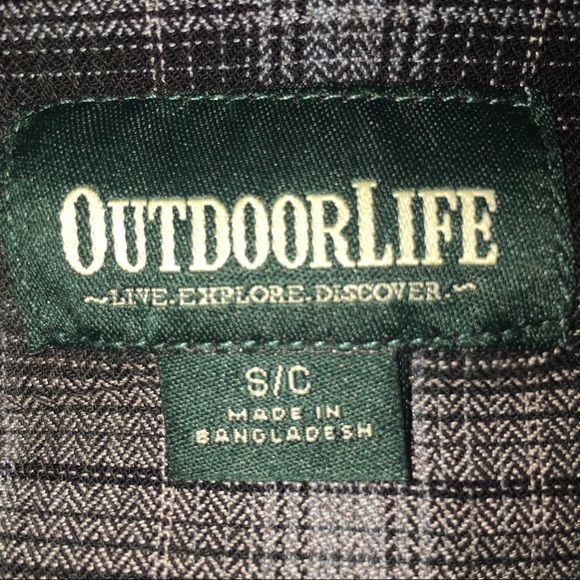NWT Outdoor Life Western Pearl Snap Plaid - Picture 7 of 8